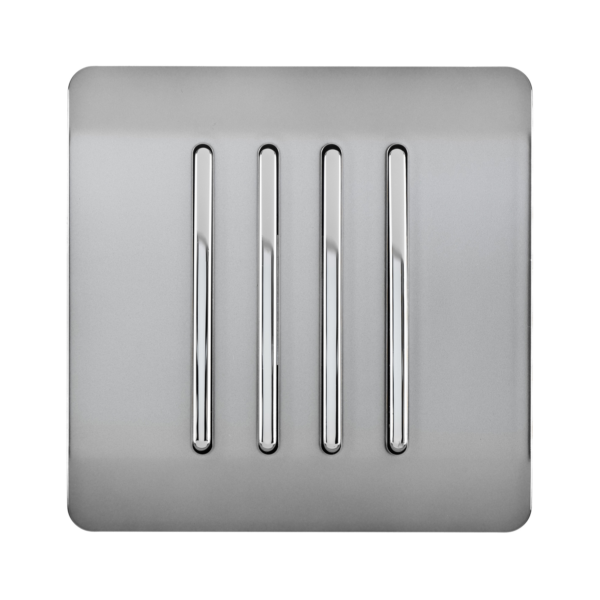 ART-SS8BS  4 Gang 2 Way 10 Amp Rocker Brushed Steel